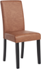 Esszimmerstuhl 2er Set Kunstleder Antik Optik braun BROADWAY Bild 4