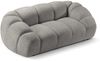 Micadoni Sofa Diana 2-Sitzer Strukturierter Samtstoff Hellgrau Bild 3