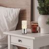 LED Tischleuchte, Metall, Nickel-Chrom, Touch-Dimmer, AKKU Bild 4