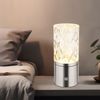 LED Tischleuchte, Metall, Nickel-Chrom, Touch-Dimmer, AKKU Bild 3