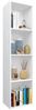 vidaXL Bücherregal/TV-Schrank Weiß 36×30×143 cm Holzwerkstoff 800144 Bild 3