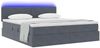 vidaXL LED-Speicherbett mit Matratze Dunkelgrau 160 x 200 cm Samt 3371344 Bild 3