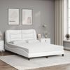 vidaXL Bett mit Matratze "Hvar" Weiß 120x200 cm Kunstleder 3208711 Bild 3
