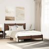 vidaXL Metallbett ohne Matratze Braun Eichen-Optik 140x200 cm 4007941 Bild 3