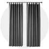 Deconovo Vorhänge mit Schlaufen Verdunklungsvorhänge 2er Set H175 x B140 cm Gardinen Blickdicht Wohnzimmer Curtains mit ösen Verdunkelung Dunkelgrau Bild 4