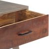 Konsolentisch, Beistelltisch, Konsole Grau 110x35x75 cm Raues Mango-Massivholz Bild 5