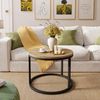 Lookway Couchtisch CIRI mit einer Platte in Holzdekor (1x Couchtisch), Durchmesser: ⌀60 cm Bild 2