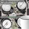 SÄNGER Porzellan Kaffeebecher Marlo Black Rim 6-teilig - NEU Bild 3