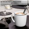 SÄNGER Porzellan Kaffeebecher Marlo Black Rim 6-teilig - NEU Bild 2