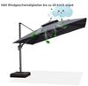 PURPLE LEAF Ampelschirm Außenbereich Alu Doppeldach Sonnenschirm Sonnenschirm, Terrassenschirm, LxB: 300,00x300,00 cm, für Terrasse, Balkon Bild 5