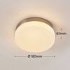 Lindby Deckenleuchten Amilia, Glas IP44, 1 x 15 W LED Bild 4