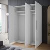 INOSIGN Kleiderschrank LAGOS Wäscheschrank, Garderobe, schwarze Griffe, Made in Europe Moderner Drehtürenschrank, FSC-zertifiziert, melaminbeschichtet Bild 4