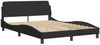 vidaXL Bett mit Matratze "Dover" Schwarz 140x190 cm Samt 3208393 Bild 4