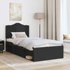 vidaXL Bettrahmen Schwarz 90 x 200 cm Massives Kiefernholz 3413354 Bild 3