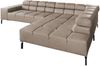 KAWOLA Sofa NELSON Ecksofa Leder grau Recamiere rechts 72 x 216 x 321 cm Bild 3