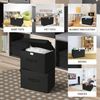 LuxusKollektion Faltbox 2er Set Faltbare Aufbewahrungsboxen mit Deckel und Griff, Schwarz Bild 4