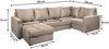 Masseno Ecksofa LORIVO mit Schlaffunktion U-Form, Sofa mit Bettkasten Bild 4