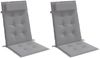 vidaXL Hochlehner-Auflagen 2 Stk. Grau Oxford-Gewebe 361877 Bild 3