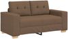 vidaXL Loveseat-Sofa Braun 160x77x82 cm Stoff 4105072 Bild 2