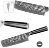 KingLux Damastmesser 7 Zoll Hackmesser VG10 Damaststahl Nakirimesser Küchenmesser Bild 3