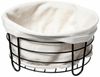 5five Simply Smart Brotkorb Bistro, Stahl pulverbeschichtet, Baumwolle, Polyester Bild 2