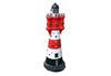 HAC24 LED Solarleuchte XL Solar Leuchtturm Rot Weiß Solarbeleuchtung Gartendekoration, LED fest integriert, Mit Dämmerungssensor, 50 cm Bild 3