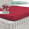 4er Set Beautissu Stuhlkissen Pia Rot Bild 3