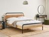 Bett mit Lattenrost Rattan BOUSSICOURT 140 x 200 cm Hellbraun Bild 3