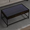 Couchtisch, Sofatisch mit Infinity-LED Räuchereiche 90x50x41 cm Bild 2