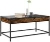 Couchtisch, Sofatisch mit Infinity-LED Räuchereiche 90x50x41 cm Bild 5