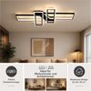 OYLCDI Deckenleuchten LED Deckenlampe 94W Dimmbar mit Fernbedienung 3000-6500k, LED fest integriert Hängeleuchte Wohnzimmer Schlafzimmer Arbeitszimmer, LED fest integriert, Dimmbar Hängeleuchte Aluminium, Kaltweiß, Warmweiß, Neutralweiß, Mit Fernbedien... Bild 4