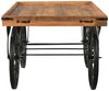 Konsolentisch Marktwagen Indore aus Mangoholz & Metall 150x80x94 cm Präsentationstisch Warentisch Buffet Theke Ladeneinrichtung Hochzeit Deko Bild 4