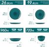 vancasso BONBON 24tlg Tafelservice Set Steingut Grün Geschirr modern Bild 2