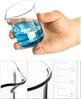 Glas Becherglas 5er Set 25ml 500ml Labor Küche Messbecher Borosilikatglas Bild 3
