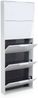 Composad Schuhschrank ESPRESSO - Diele Schuhschrank in Weiß Hochglanz Bild 4