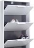 Composad Schuhschrank ESPRESSO - Diele Schuhschrank in Weiß Hochglanz Bild 3