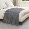vidaXL Überwurfdecke Dunkelgrau 150 x 130 cm Fleece 42016829 Bild 3