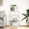 vidaXL Bücherregal Weiß 63 x 20 x 90 cm Holzwerkstoff 858138 Bild 3