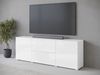 TV-Lowboard Doppo 180 (Farbe: Weiß / Weiß Hochglanz, mit weißer LED Beleuchtung) Bild 3