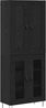 vidaXL Highboard Schwarz Eichen-Optik 69,5 x 34 x 180 cm Holzwerkstoff 3403170 Bild 2