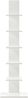 Regal >Wilmington< in Weiß - 50x180x23cm (BxHxT) Bild 5