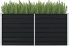 Hochbeet für Garten OSKAR Anthrazit 160x80x77cm Verzinkter Stahl Hochbeet Metall Gartenbeet Kräuterbeet Blumenbeet Beet hoch Frühbeet für Garten Gemüsebeet Bild 3