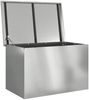 vidaXL Gartenlagerkissenbox Stahl 80 x 50,5 x 50 cm 175 L Silber 874572 Bild 5