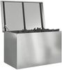 vidaXL Gartenlagerkissenbox Stahl 80 x 50,5 x 50 cm 175 L Silber 874572 Bild 3