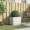 vidaXL Pflanzkübel Weiß 49x47x46 cm Stahl 841561 Bild 3