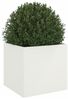 vidaXL Pflanzkübel Weiß 49x47x46 cm Stahl 841561 Bild 4