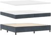 vidaXL Boxspringbett mit Kopfteil Dunkelgrau 200 x 200 cm Samt 3339855 Bild 4