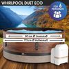 BRAST Whirlpool aufblasbar MSpa Frame Duet Eco für 6 Personen Ø173x65cm 138 Massagedüsen in 3 Intensitäten In- Outdoor Pool Ganzjähriger Einsatz Winterfest einfache Steuerung per App Bild 2