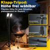 FIVMEN LED Baustrahler Doppel Arbeitsstrahler mit Einstellbar Stativ Arbeitsleuchte mit Kabel, 2*200W, Arbeitsscheinwerfer 360° Grad Drehung Strahler, Kaltweiß Bild 3
