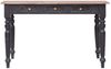 vidaXL Schreibtisch mit 3 Schubladen, Massivholz Mahagoni, 117 × 57 × 75 cm Bild 2